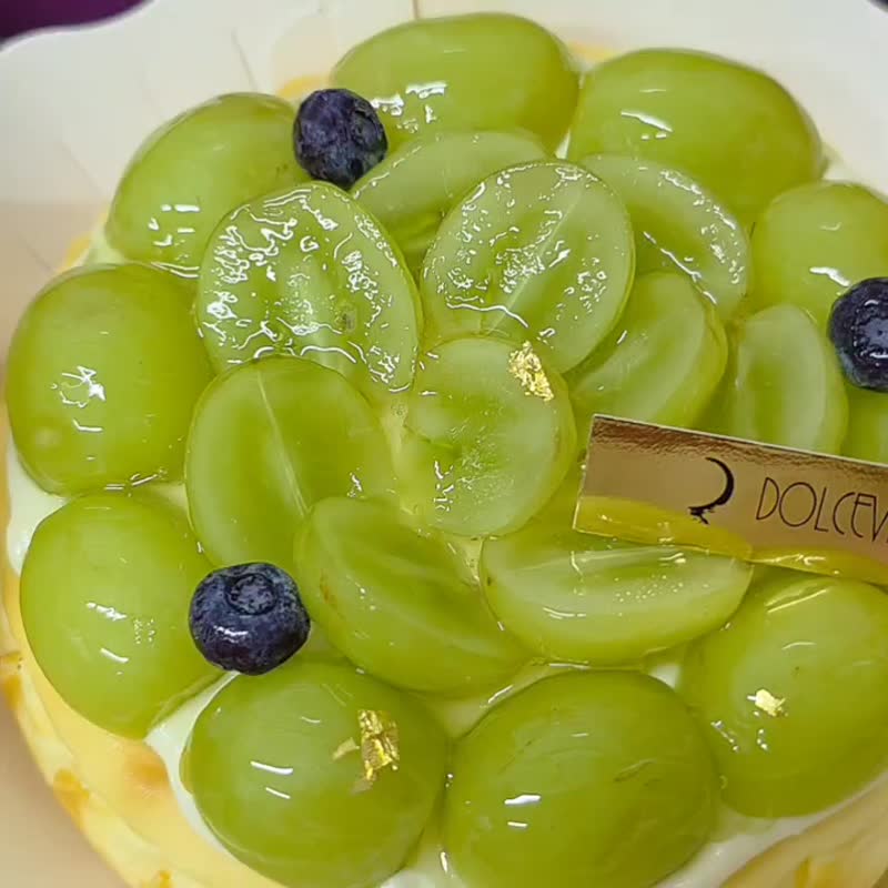 /限时开团/新鲜绿葡萄巴斯克奶酪蛋糕 (六寸) 春日限定登场! - 蛋糕/甜点 - 新鲜食材 绿色