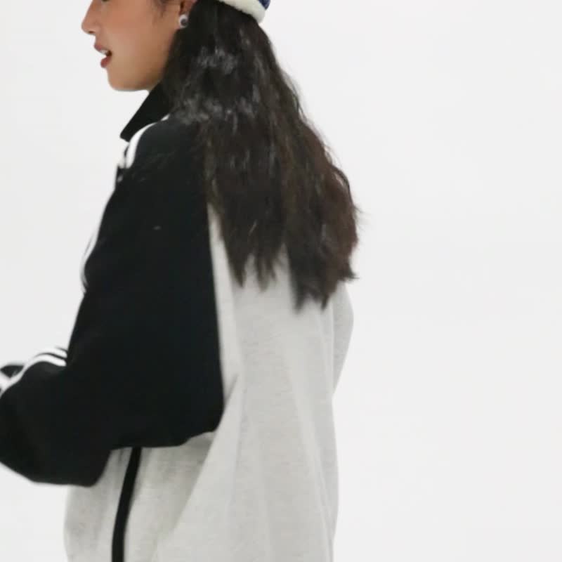 odd maker创意立领校服卫衣长袖外套女小个子学院风开衫拉链上衣 - 女装休闲/机能外套 - 棉 