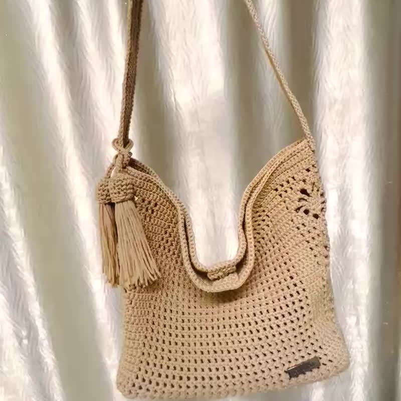 伞绳手提包 - 手提包/手提袋 - 尼龙 卡其色