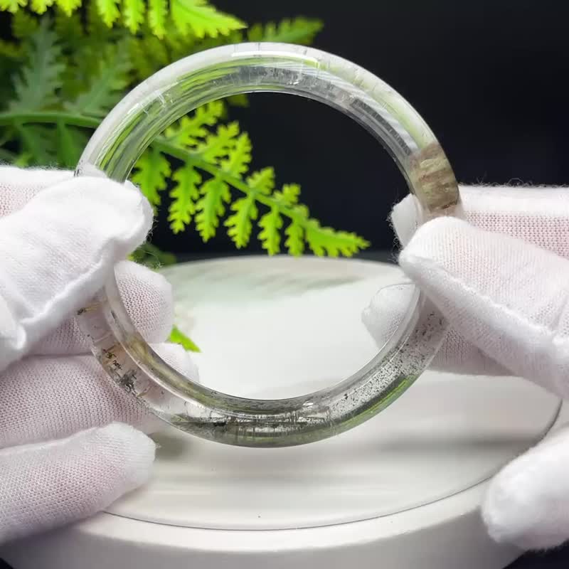 高品质 四季幽灵水晶手镯 57MM 晶体冰透天眼 异象石英 招财富足 - 手链/手环 - 水晶 