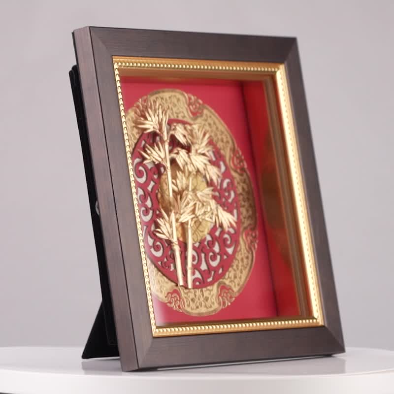 节节高升│同事升迁、长官升职、开市开业礼│圣诞礼物 - 画框/相框 - 24k 金 金色