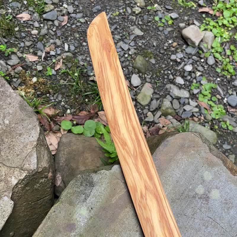 我贩剑　妖刀　雷愆　艺术木刀木剑　运动太极剑 cos　魔剑 - 摆饰 - 木头 咖啡色