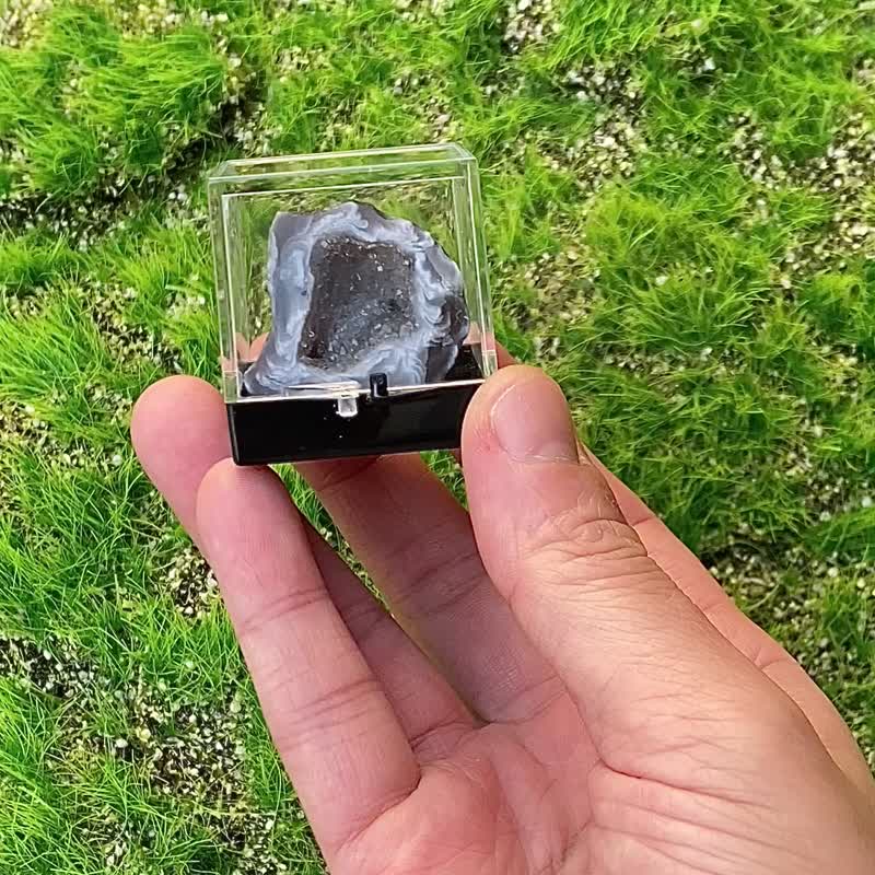 小小能量矿石摆件-可爱精致小迷你玛瑙小晶洞聚宝盆   能量疗愈 - 其他 - 水晶 多色