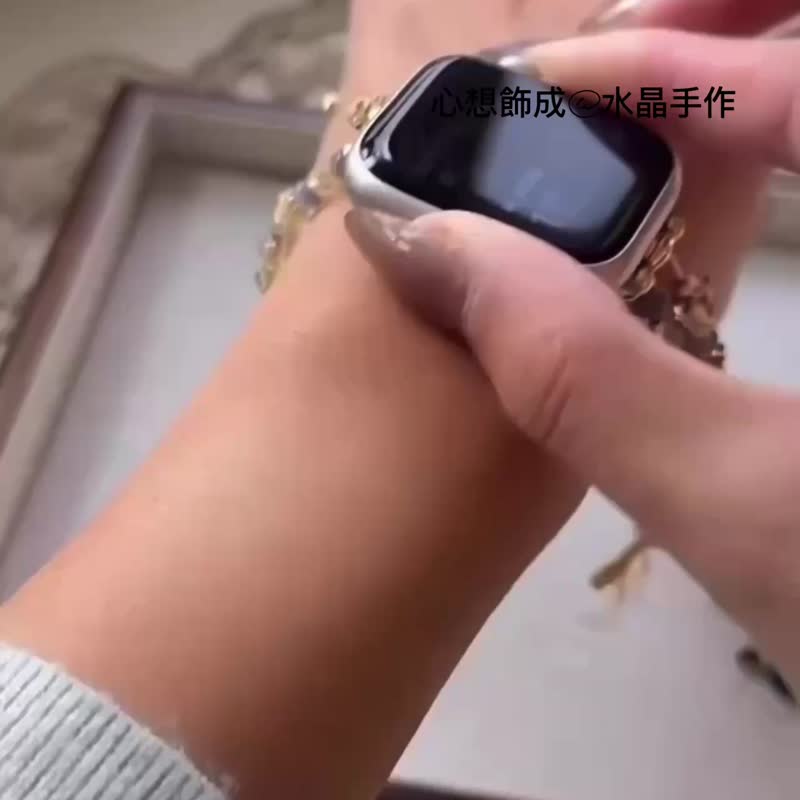 蝴蝶蓝晶石 apple watch 手表链 表带 - 表带 - 水晶 蓝色