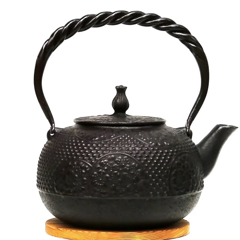 南部铁器 铁瓶 手工铁壶 佐藤守巨 樱花1.5L 日本制 - 茶具/茶杯 - 其他金属 咖啡色