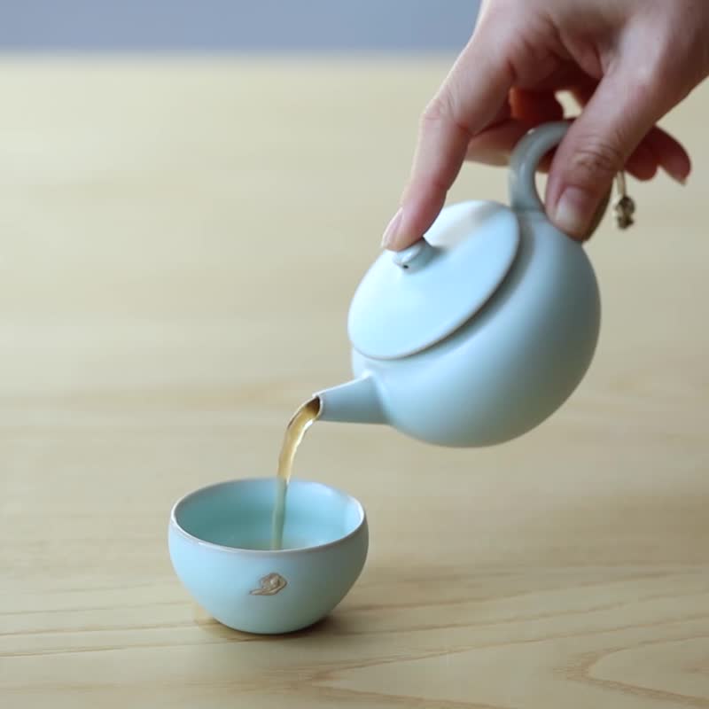 云起功夫茶具套装一人泡茶具套装 - 茶具/茶杯 - 陶 白色