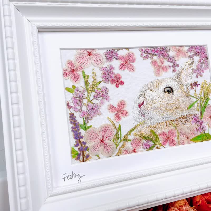 定制宠物刺绣拼押花框画 - 画框/相框 - 棉．麻 多色