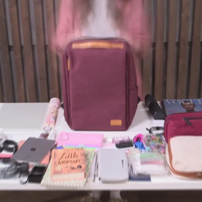 Siena Pro 13 智能背包-全黑色|上班通勤  旅行后背包 防泼水 - 后背包/双肩包 - 聚酯纤维 黑色