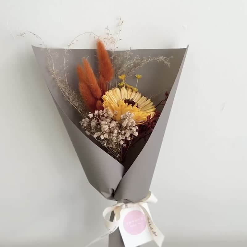 【独家 开运干燥花花束】• 情人节花束/生日花束/干燥花花束 - 干燥花/捧花 - 植物．花 橘色