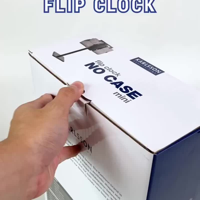 荷兰Karlsson, Flip clock No Case mini grey, black stand - 时钟/闹钟 - 其他金属 灰色