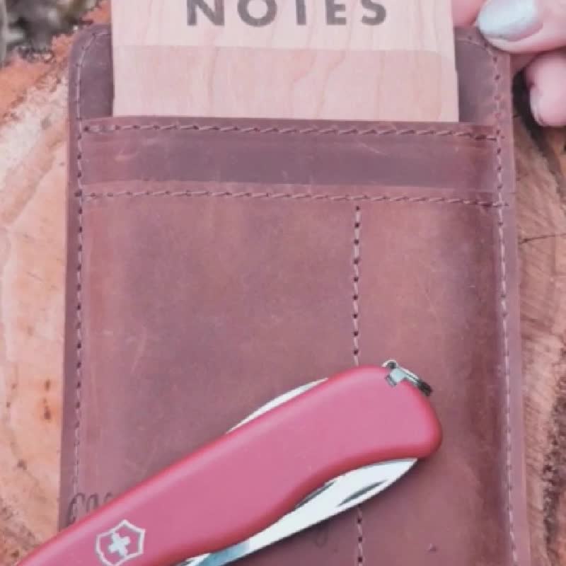 皮革 EDC 袋  耐用的口袋收纳袋 可存放日常必需品圣诞礼物 - 卷线器/电线收纳 - 真皮 