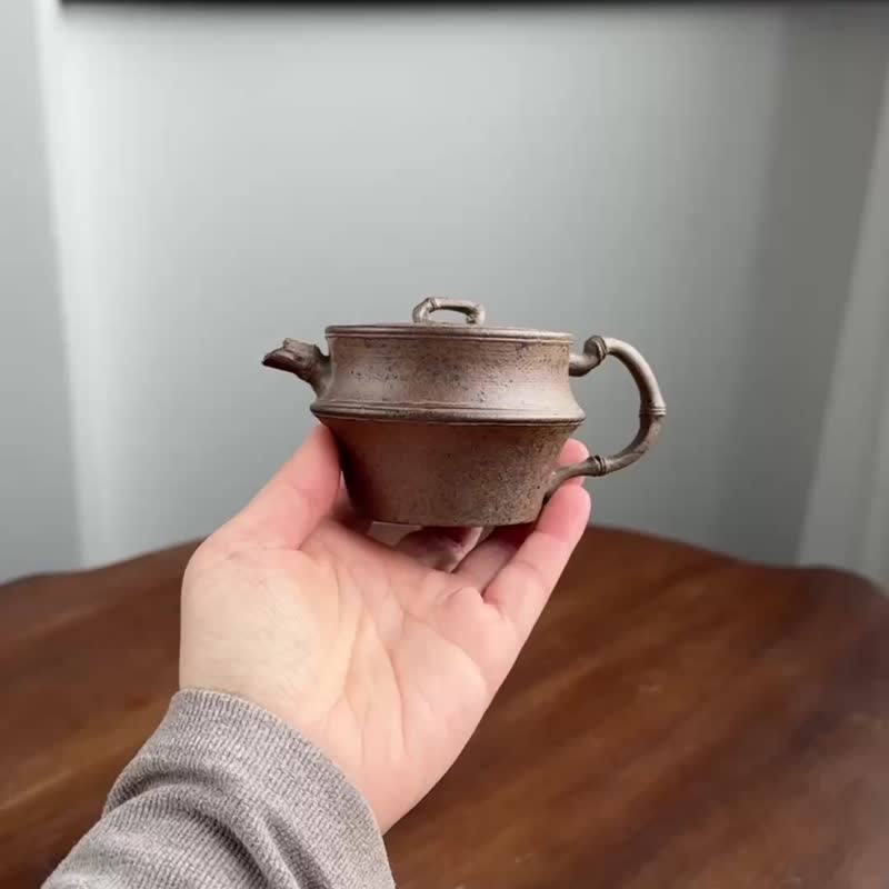 残竹 全手工 花器实力派陶手作品容量120cc段泥柴烧 - 茶具/茶杯 - 陶 