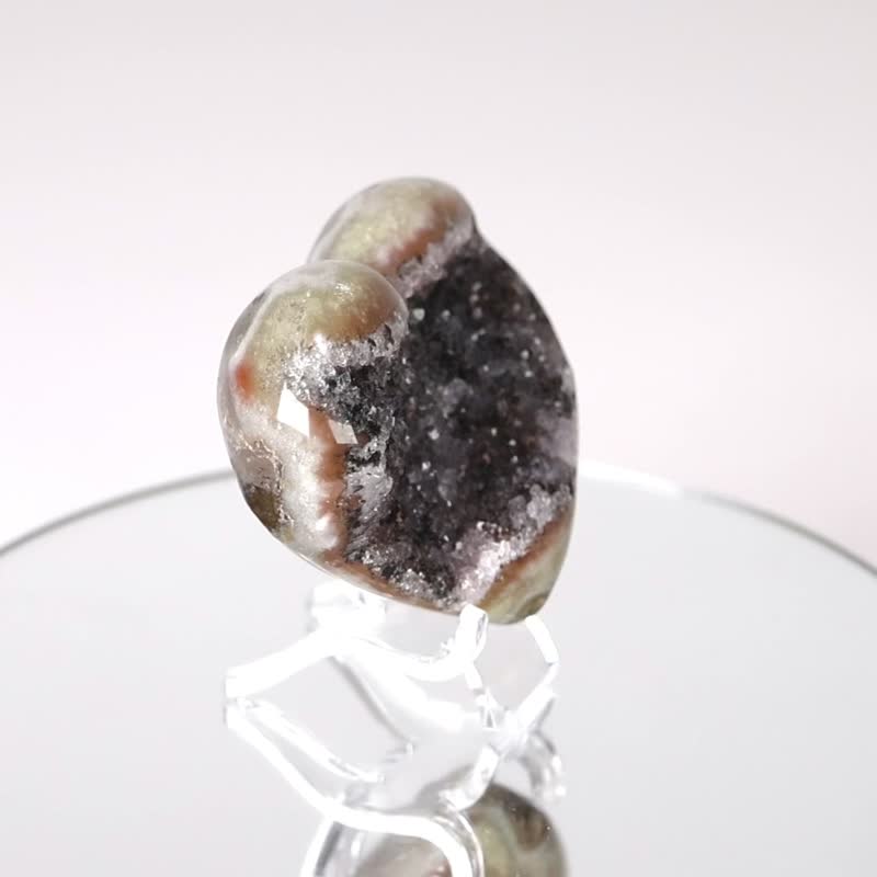异象爱心水晶 1310106  特殊二次结晶 能量更强更开运 - 摆饰 - 水晶 紫色