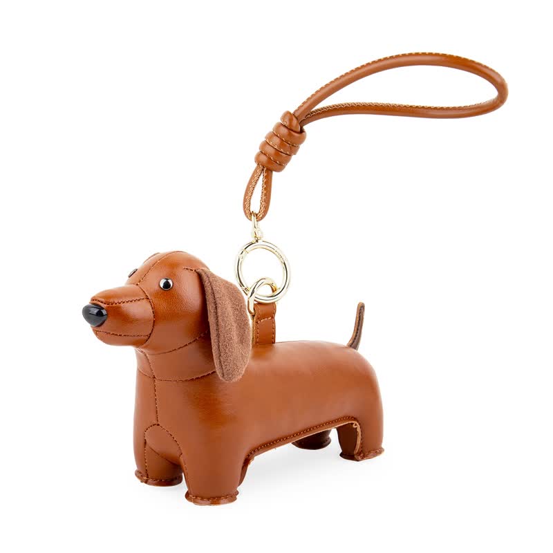 【吊饰】腊肠狗  Teckel 包袋挂饰 | 质感配件  生日礼物 圣诞礼 - 吊饰 - 人造皮革 