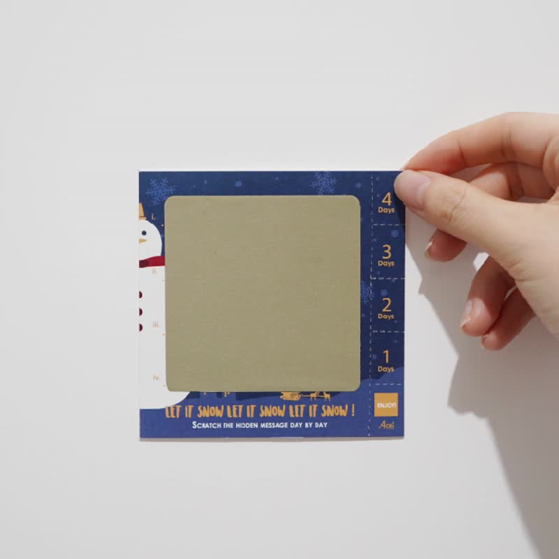 倒数刮刮乐圣诞卡组(四张) Count Down Christmas Card Set - 卡片/明信片 - 纸 