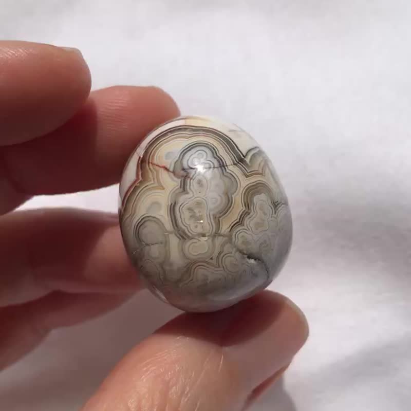 墨西哥 疯狂玛瑙 小滚石 摆设 天然原石 - 摆饰 - 水晶 多色
