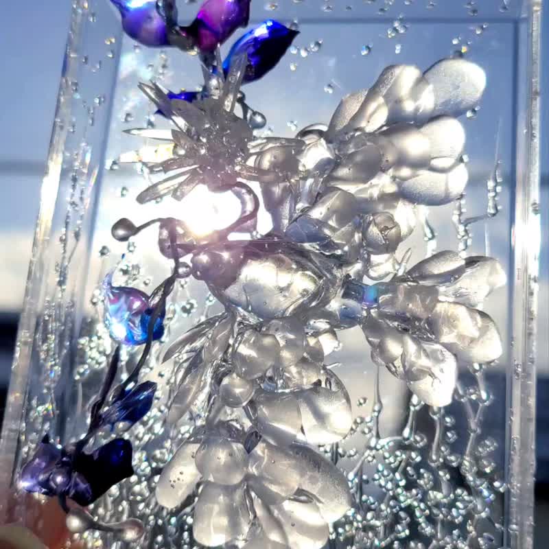 鸟与冰花【接单生产】礼物 冬 结晶 枝 叶 透明 美丽 - 花瓶/陶器 - 塑料 透明