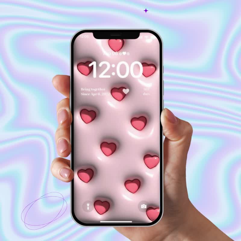 智慧型手机3D丰满锁定屏幕壁纸 | 兼容iPhone / Android - 电脑手机桌布/贴图/App 图示 - 其他材质 