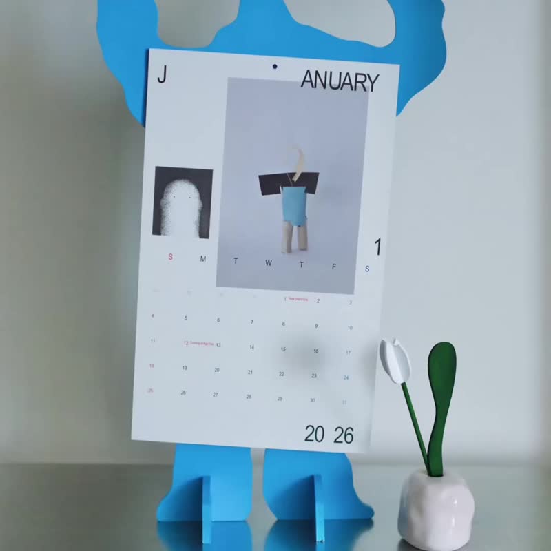 2026月历Calendar日本published by collé/山口崇多设计师 - 海报/装饰画/版画 - 纸 多色