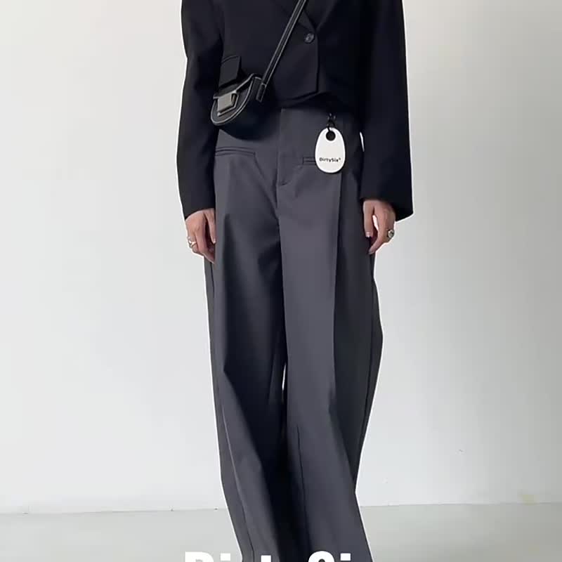 黑色 松阪小馬鞍 復古鎖扣牛皮繡線 毫不實用只管好看迷你馬鞍包 - 手提包/手提袋 - 真皮 黑色