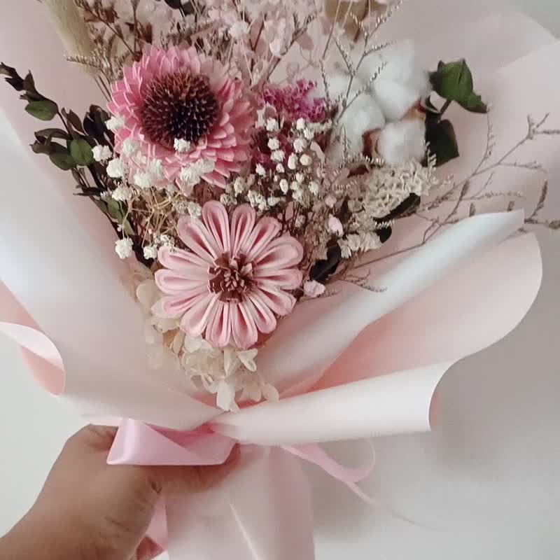 教师节玫瑰花束礼物 情人节生日毕业企业赠品课程七夕情人节花束 - 干燥花/捧花 - 植物．花 多色