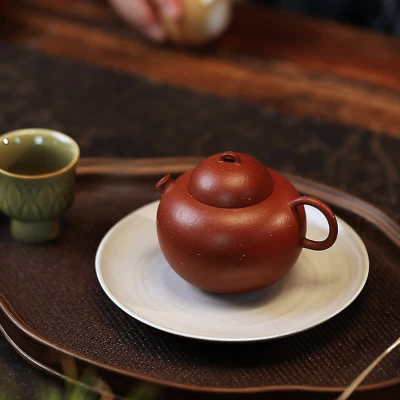 原矿朱泥 双合 非遗紫砂壶 现代萌趣极简茶具茶器 160cc - 茶具/茶杯 - 陶 红色