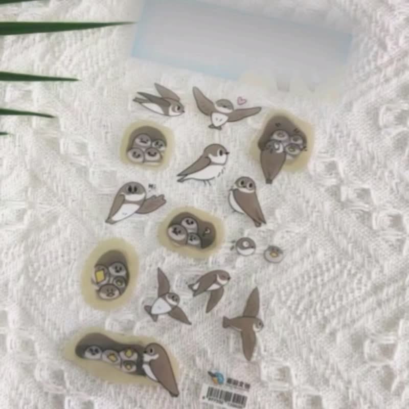 鸟类主题贴纸 DIY礼物观鸟者 新颖可爱送给孩子们的礼物 - 贴纸 - 其他材质 透明