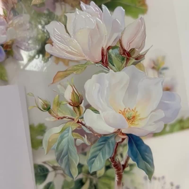 为爱之花 Love Bloom - 纸胶带 - 塑料 多色