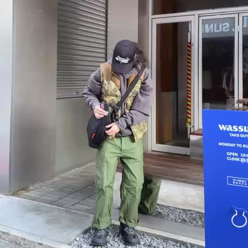 超轻无感背负侧背包多口袋通勤出游简约设计感斜挎包 - 侧背包/斜挎包 - 尼龙 黑色