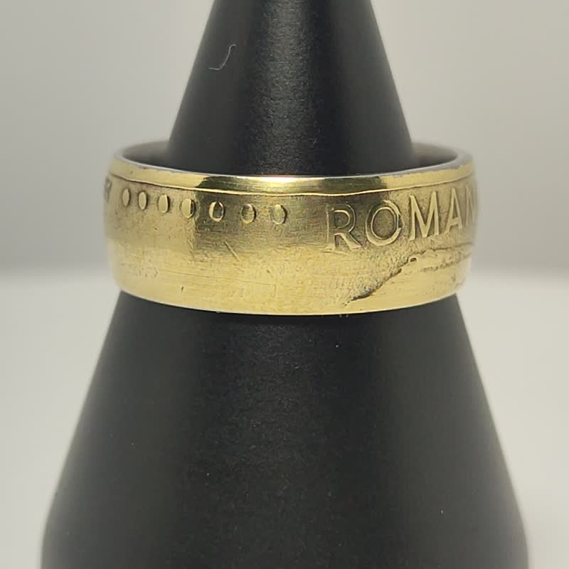Romania Coin Ring 50 lei 1994 Romanian ring coin rings for men coin rings gift - 戒指 - 其他金属 