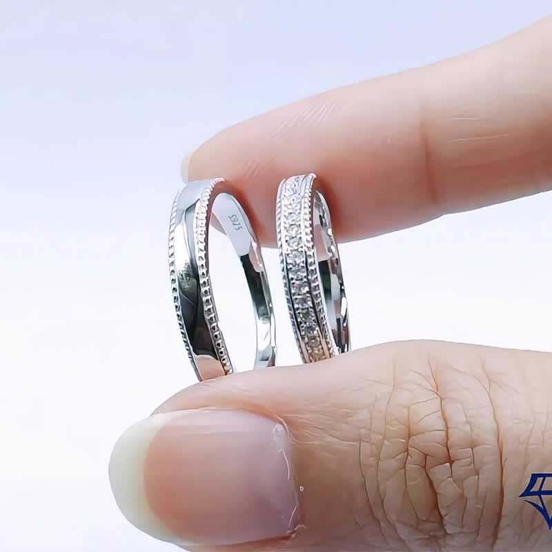 莫桑石 莫桑钻 维纳斯对戒 台北门市 定制化订制白金 - 戒指 - 其他材质 