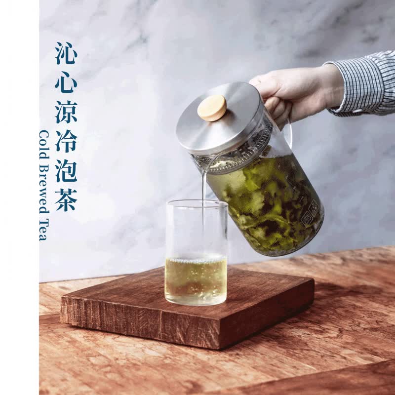 高密度滤网、轻松泡好茶丨Driver 冷热两用泡茶壶-600ml - 茶具/茶杯 - 玻璃 橘色