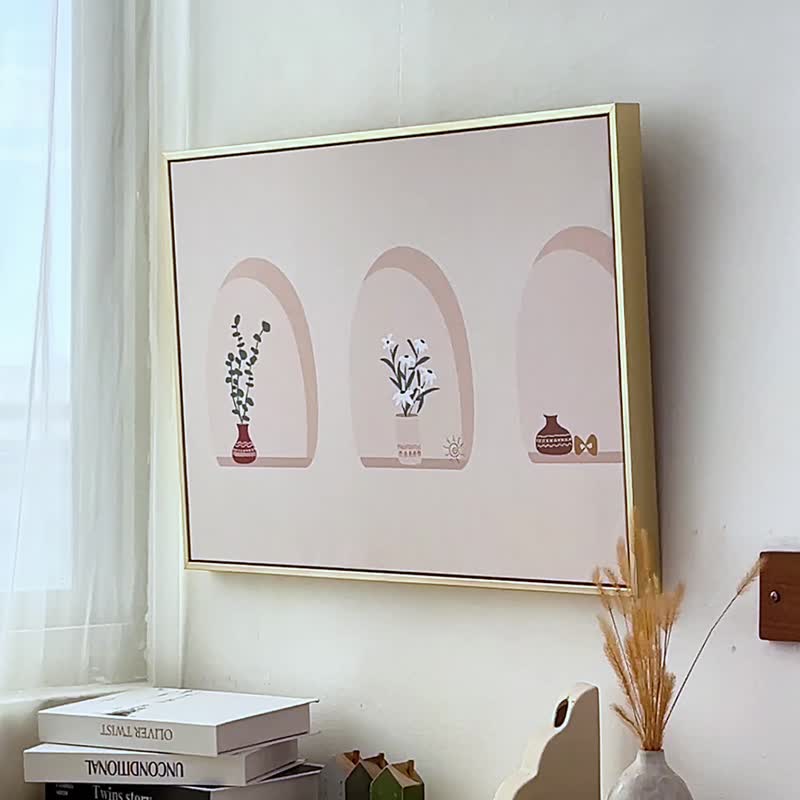 【微瑕特惠】【福利品】疗愈小窗- 卧室挂画/简约挂画 - 海报/装饰画/版画 - 棉 粉红色