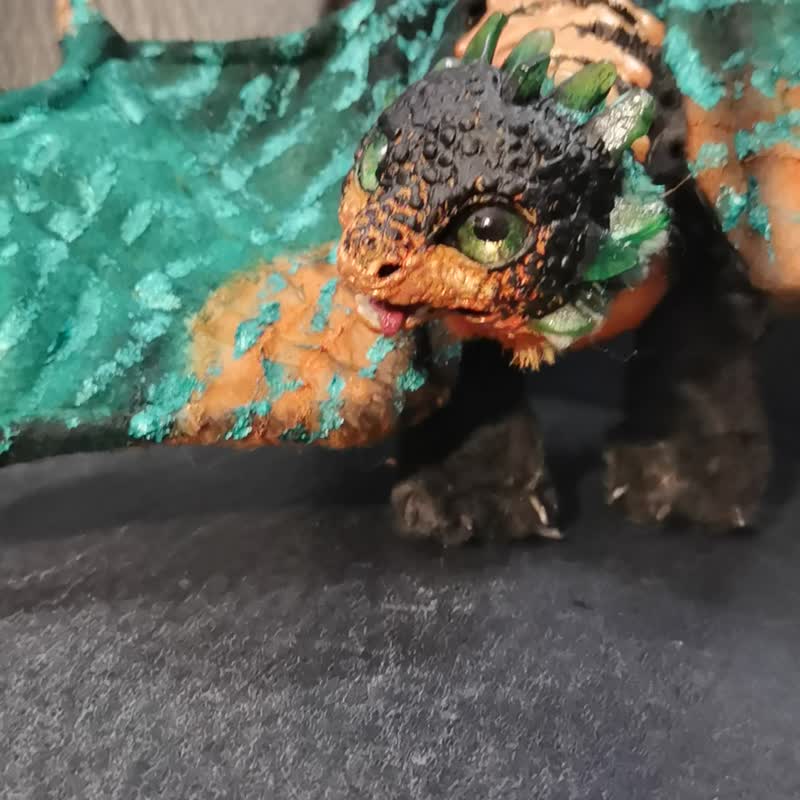 南瓜龙幻想艺术娃娃可摆姿势 - 玩偶/公仔 - 其他材质 橘色