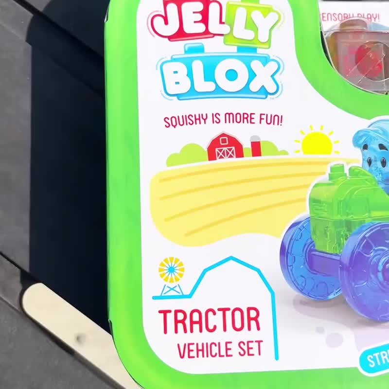 英国【Jelly Blox】果冻多感积木-拖拉机套组 ( 12颗 ) - 玩具/玩偶 - 其他材质 多色