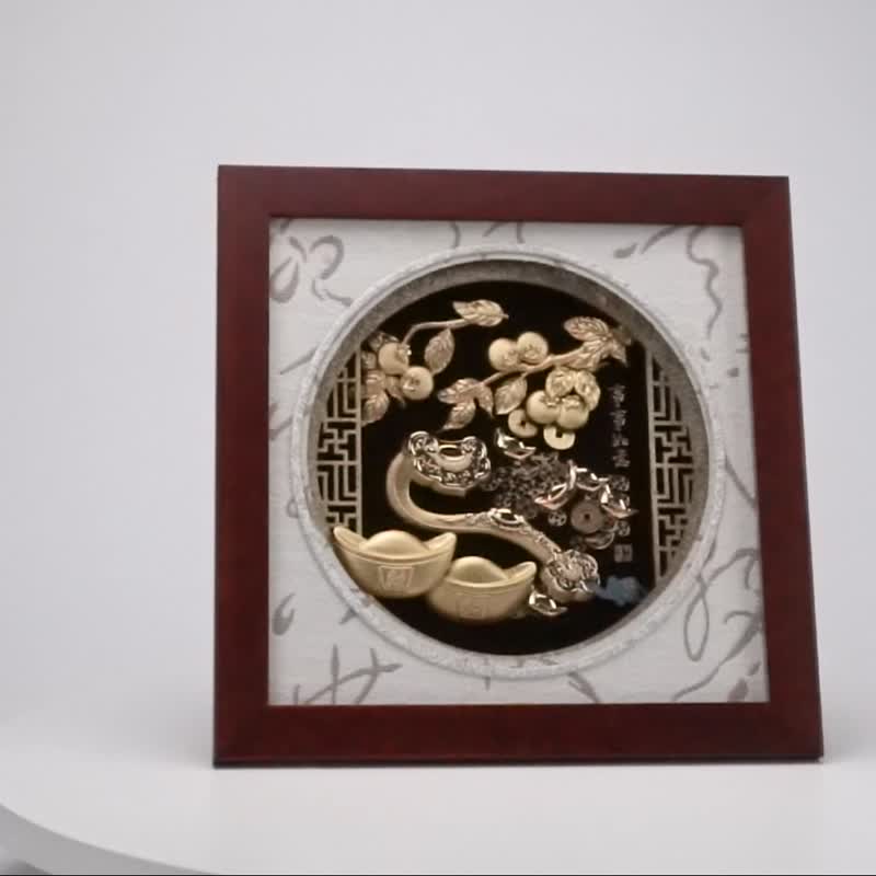 升迁荣调、退休贺礼首选│事事如意│毕业礼物 - 海报/装饰画/版画 - 24k 金 金色