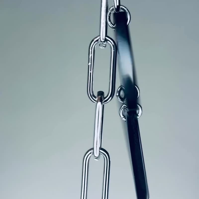 【单耳饰】天诛 (黑×银) 耳针/耳夹 - 耳环/耳夹 - 压克力 黑色