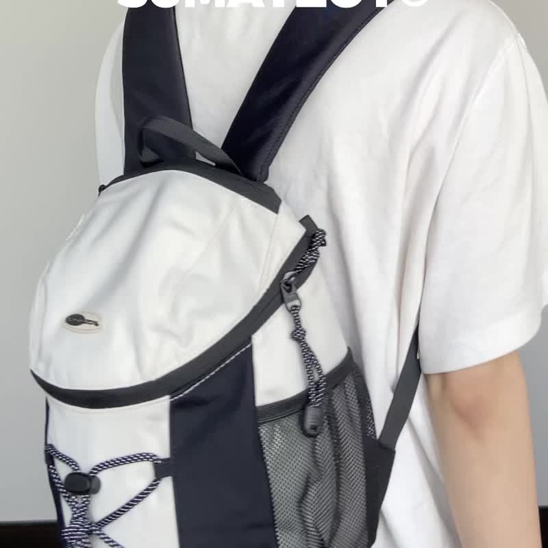 司康系列 mini后背包 徒步書包戶外登山旅行双肩包 橄欖黑 8.5L - 后背包/双肩包 - 聚酯纤维 卡其色