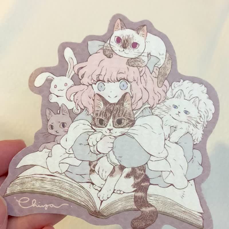 Chiya 原创 MEOW no cat, no life 系列 行李贴纸 - 贴纸 - 纸 透明
