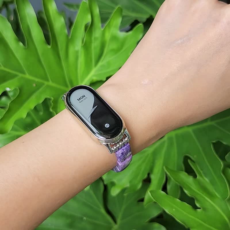 顶级紫龙晶 Android 智慧手表 小米 Apple Watch 宝石表带 礼物 - 表带 - 宝石 紫色
