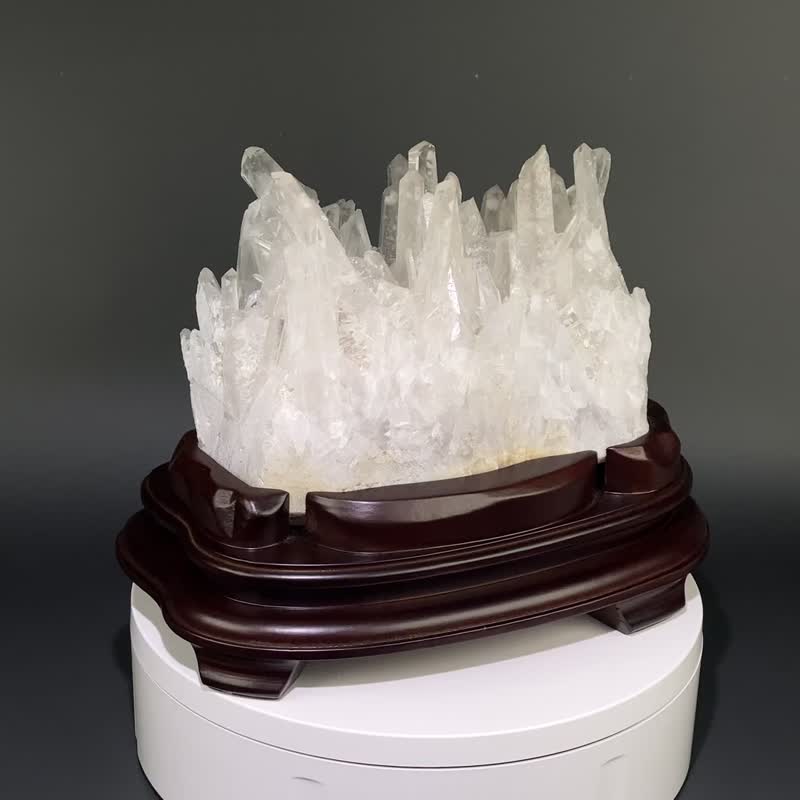 白晶簇  022500 - 摆饰 - 水晶 白色