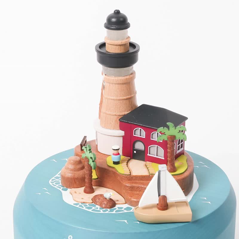 【灯塔帆船】动态音乐家居灯 夜灯 LED灯 | Wooderful life - 灯具/灯饰 - 木头 多色