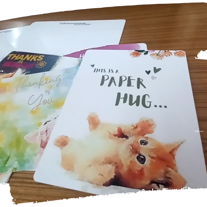 Premium Handmade Postcard 'Kitty Collecion' - 卡片/明信片 - 纸 