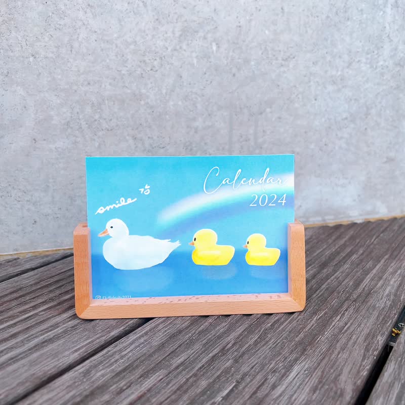 座台月历 礼物 香港 艺术 文青 手帐 水彩 动物 猫 狗 花 天空 - 年历/台历 - 纸 多色