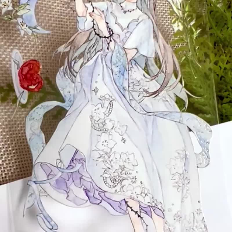 百合纱语Lily Veil Whisper - 纸胶带 - 塑料 多色