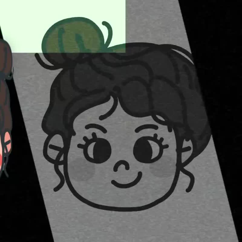 【简笔画】可爱卡通Q版人物形象简笔画定制|漫画头像|似颜绘插画 - 电子手绘真人画像/绘画/插画 - 其他材质 