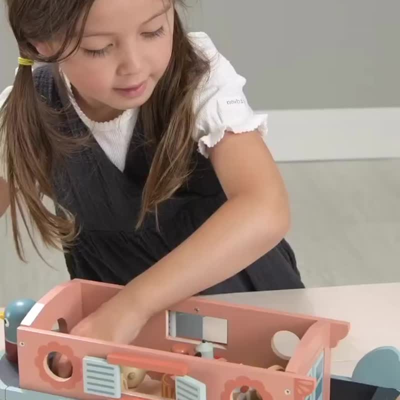 水獭家族运河船 - 玩具/玩偶 - 木头 