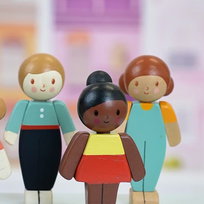 雪白男孩 - 玩具/玩偶 - 木头 多色