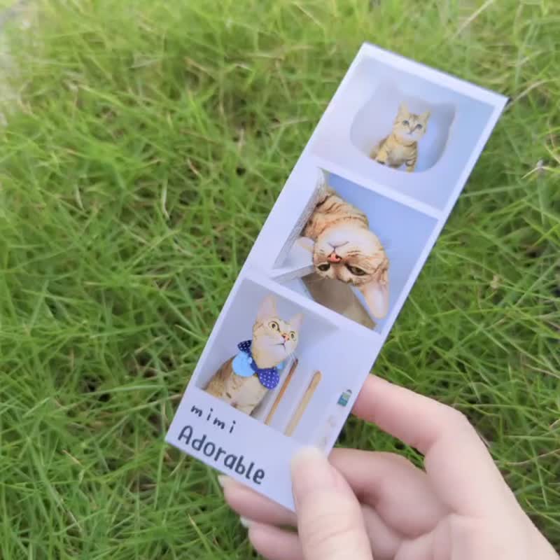 客制 韩式拍贴 3格 4格 照片 人生三格照片 人生四格 相片谢卡 - 贴纸 - 纸 