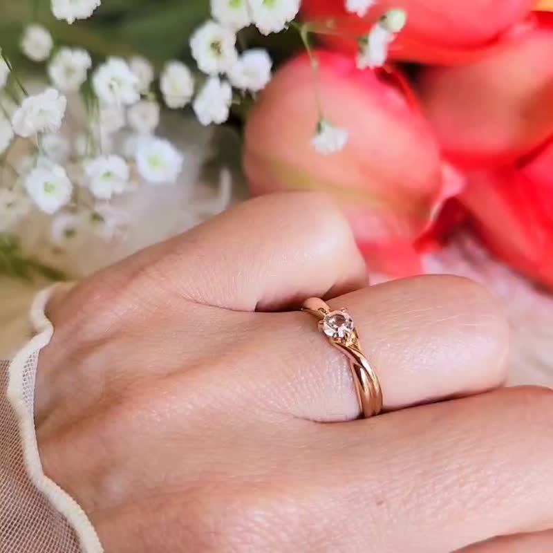 郁金香戒指。 - 戒指 - 其他金属 金色